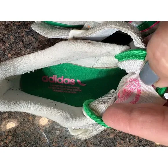 adidas Women's Forum Low Basketball "Watermelon" Green/Pink Size 8.5 - Picture 16 of 16